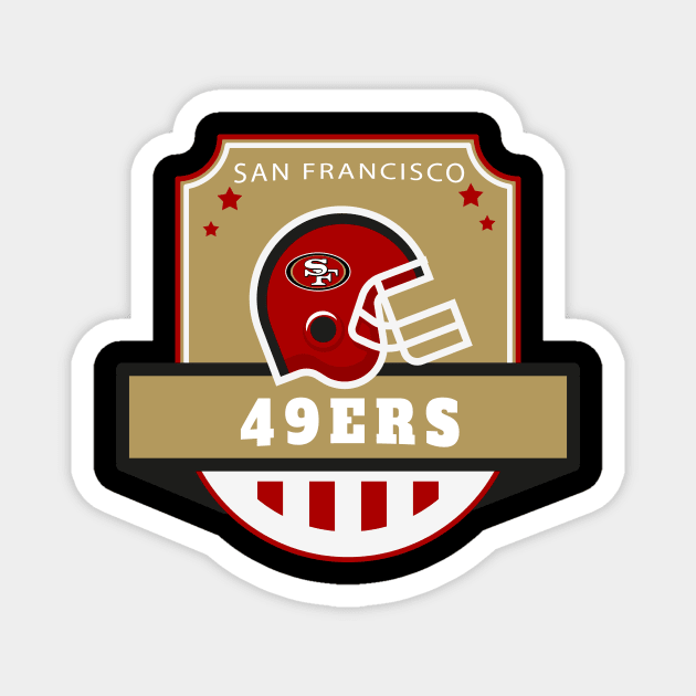 San Francisco 49ers Football Magnet by info@dopositive.co.uk