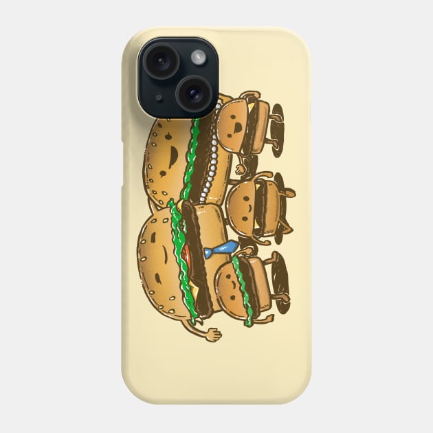 BurgerFam Phone Case by nickv47