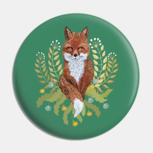 Fox Brown Pin