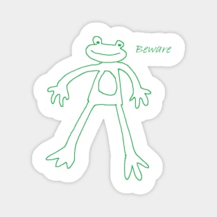 Beware frog Magnet