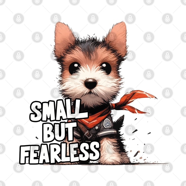 Wire Fox Terrier - Small But Fearless by Cutetopia