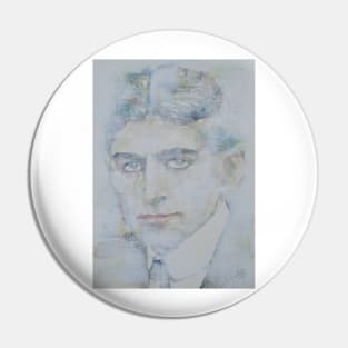 FRANZ KAFKA watercolor and acrylic portrait Pin