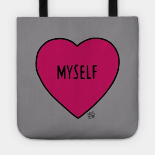 Myself Love Heart Tote