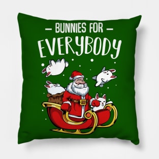 Bunny - Bunnies For Everybody - Funny Christmas Santa Claus Pillow