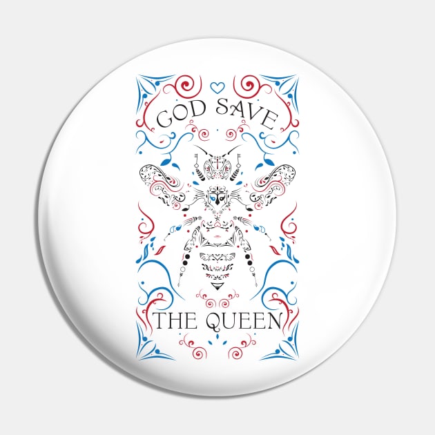god save the queen Pin by somatosis
