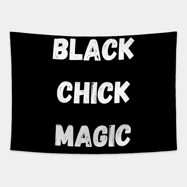 black chick magic Tapestry by Pro Melanin Brand