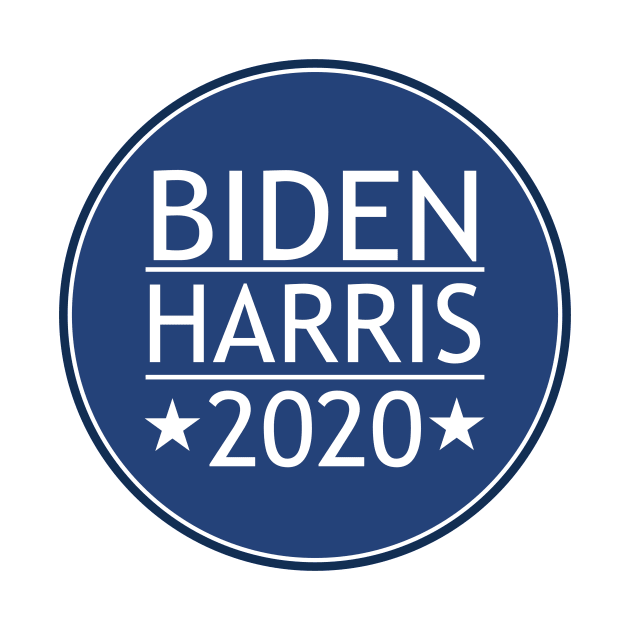 Retro Vintage Blue Biden Harris 2020 Circle - Vote Democrat President by ScottsRed