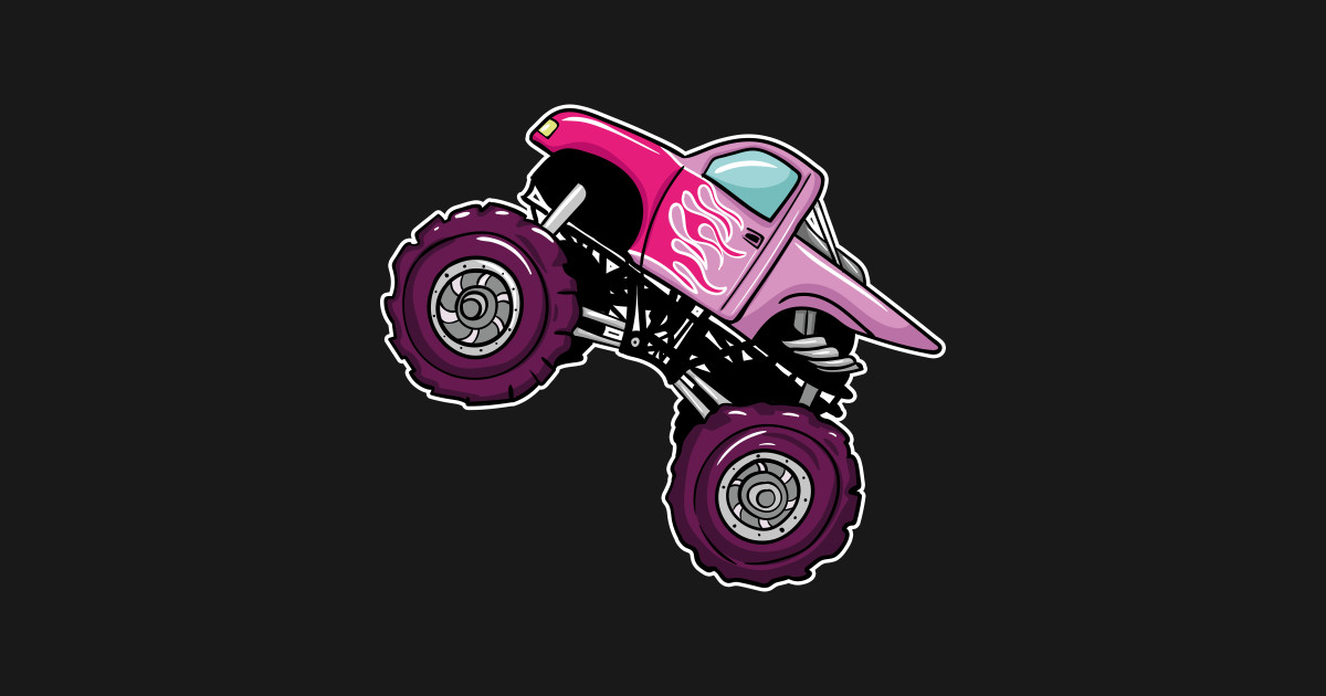 Pink Monster Truck Pink Monster Truck TShirt TeePublic