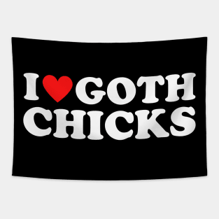 i heart goth chicks Tapestry