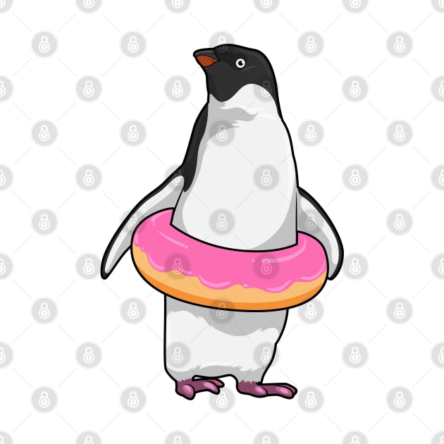 Penguin with Donut by Markus Schnabel