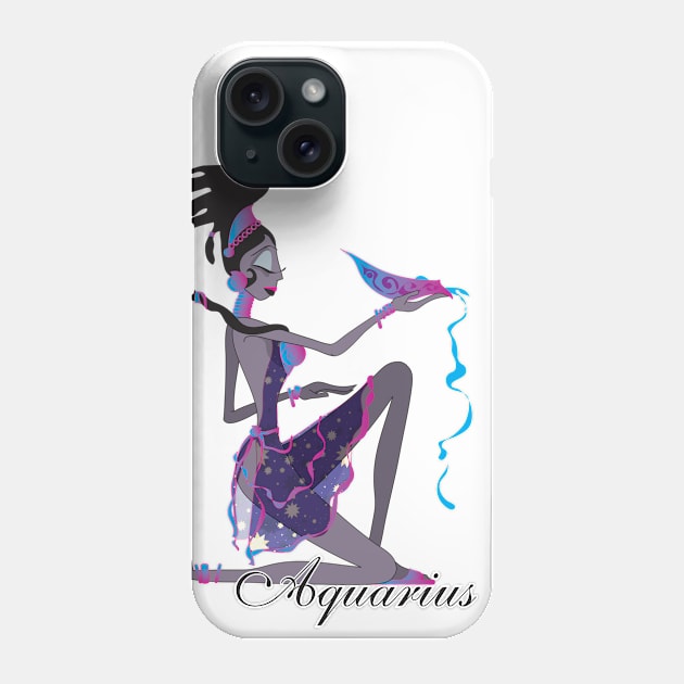 Starlight Aquarius Phone Case by The Cuban Witch