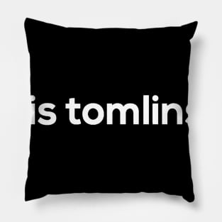 Walls white font Pillow