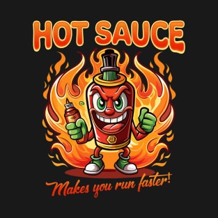 Hot sauce makes you run faster T-Shirt