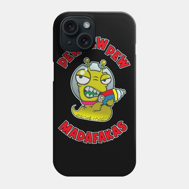 Pewpewpew Madafakas Cat (space Slug) Phone Case by BOEC Gear