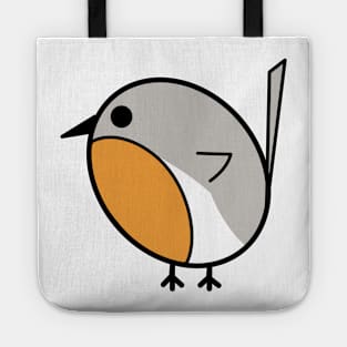 Cute little robin bird Tote