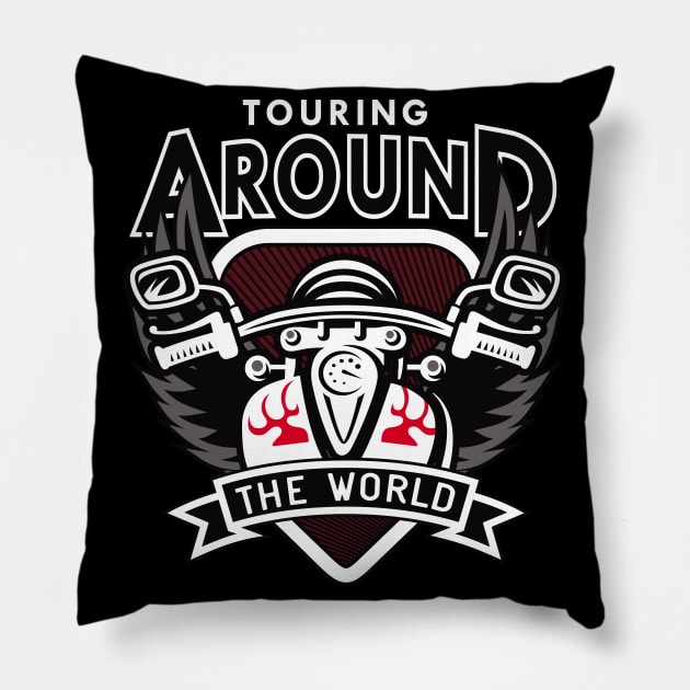 Motorcycle touring around Pillow by Foxxy Merch