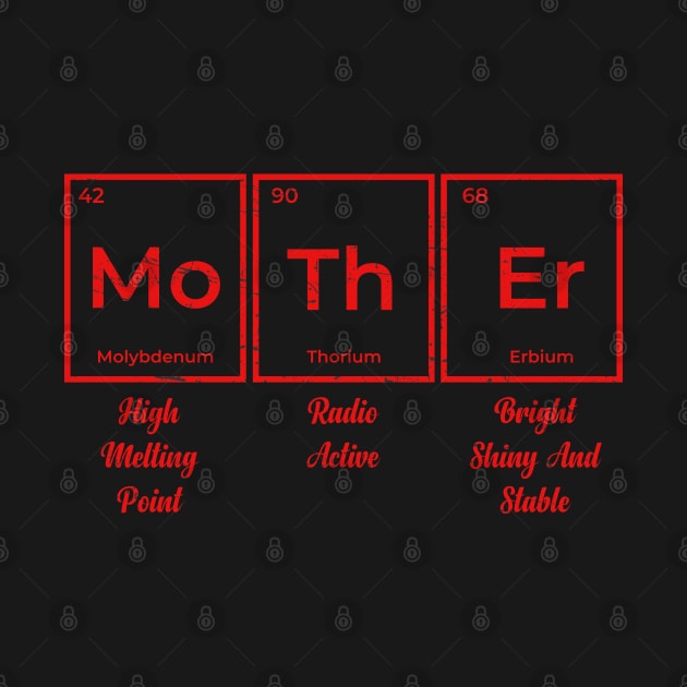 Womens Mother Periodic Table Elements of a Mother's Day by Teekingdom