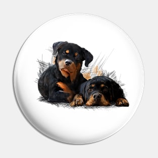 Rottweiler Welpen Pin