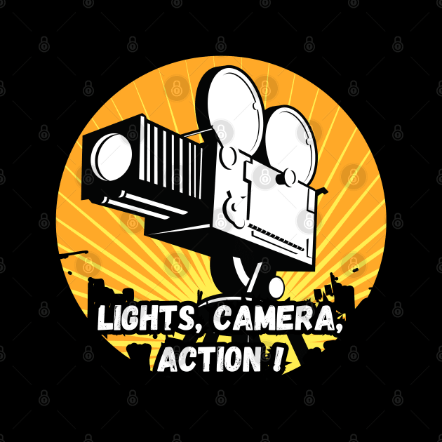 'Lights, Camera, Action!' Newgrounds-Inspired design by sticksnshiz