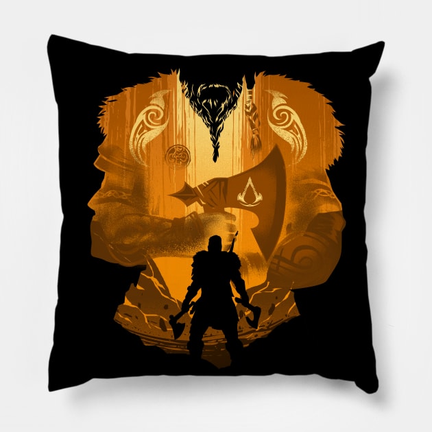 Attack of the Vikings Pillow by HyperTwenty