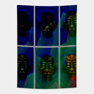 African Tribal Mask_Mystics-5 Tapestry