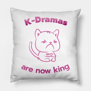 K-Dramas are now king - Cat mad at being dethroned Pillow