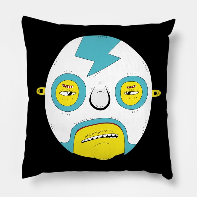 Wrestler #5 Pillow by eclistrations