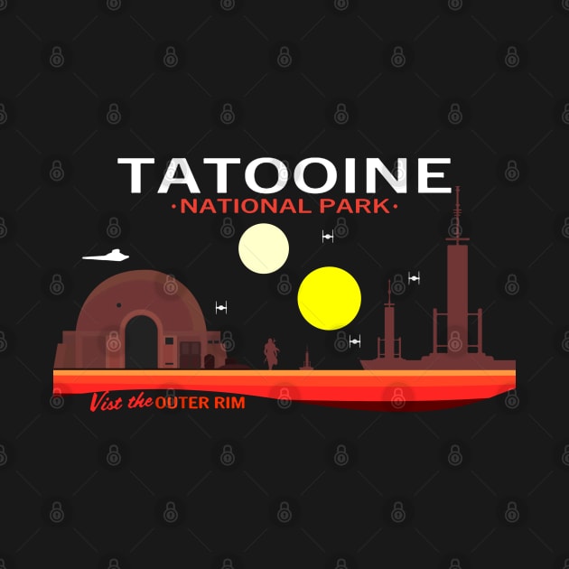 Visit Tatooine - National Park Retro by PARIS^NIGHT