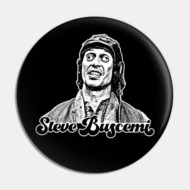 Steve Buscemi // Retro Fan Art Design Pin by DankFutura