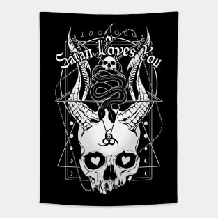 Satan Loves You Tapestry