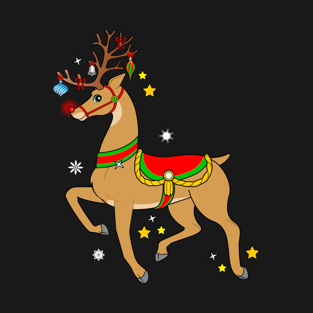 Disover Decorated Rudolph the Red Nosed Reindeer - Rudolph The Red Nosed Reindeer - T-Shirt
