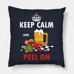 Peel on - Crawfish, beer, weedend, summer, crawfish boil, cray, crayfish, food Pillow