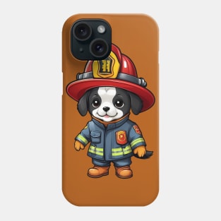 Adorable Cute Firefighter Dog Phone Case