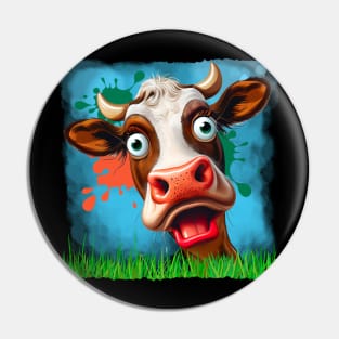 Funny Cow Pin