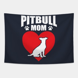 Pitbull Mom, Pit bull Mom gift Tapestry