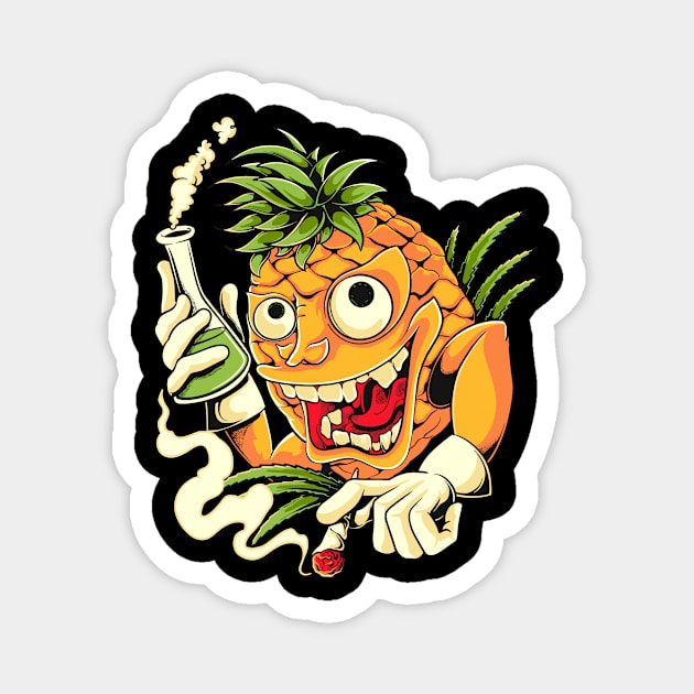 Golden Delight: Pineapple Harvest Magnet by gopali