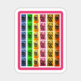 Sugar Skulls Pop Art Magnet