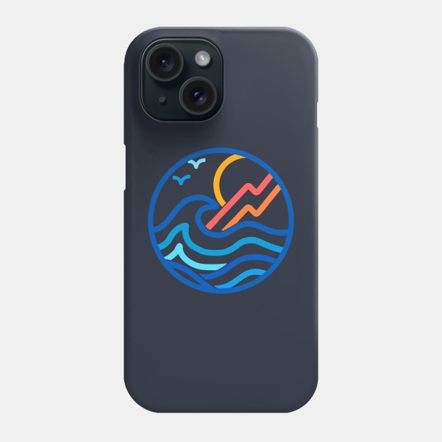 Ride the wave Phone Case by timegraf