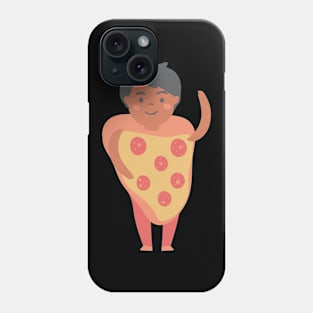 Cute Kid in pizza costume Phone Case