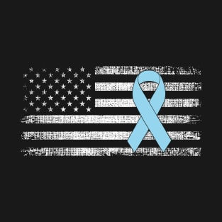 Prostate Cancer Awareness Classic American Flag T-Shirt