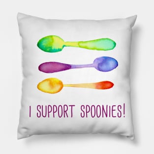 I Support Spoonies! Pillow