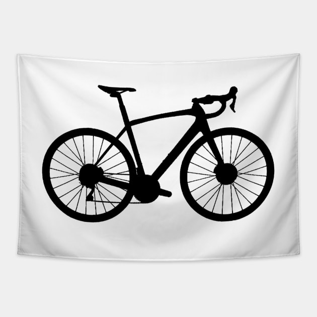 Trek Domane Road Bike Silhouette Tapestry by gktb