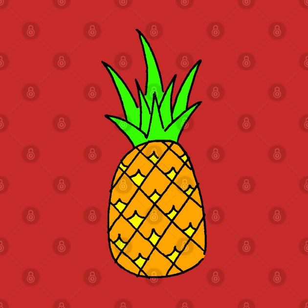 Pineapple!  cartoon tropical fruit by Blaze_Belushi