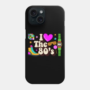 I Love The 80s Retro Vintage Style Phone Case