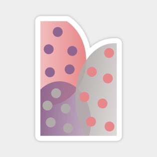 Translucent Pattern with Polka Dots Magnet