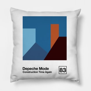 Construction Time Again / Minimal Style Graphic Artwork Pillow