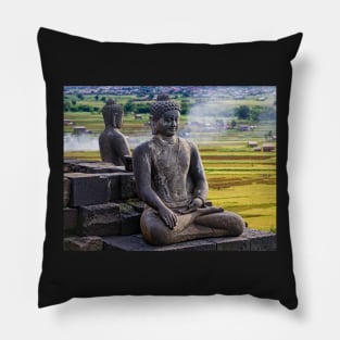 Sitting Buddhas. Pillow