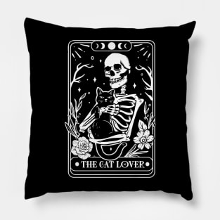 The cat lover - funny tarot cat Pillow