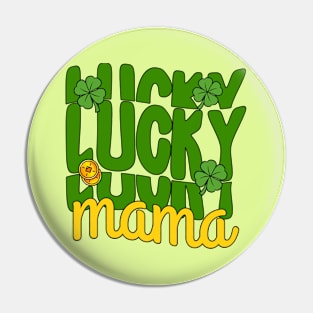 Lucky Mama Shamrocks Pin