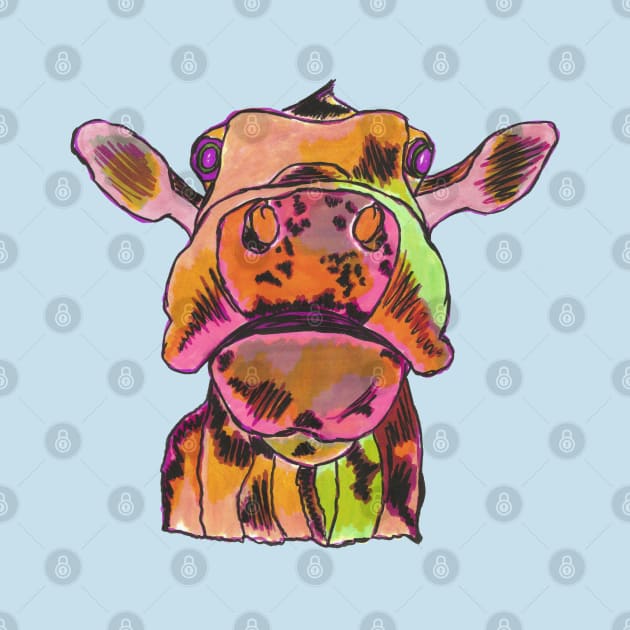 Moo Moo Cow Contemporary Sketch by Maries Papier Bleu